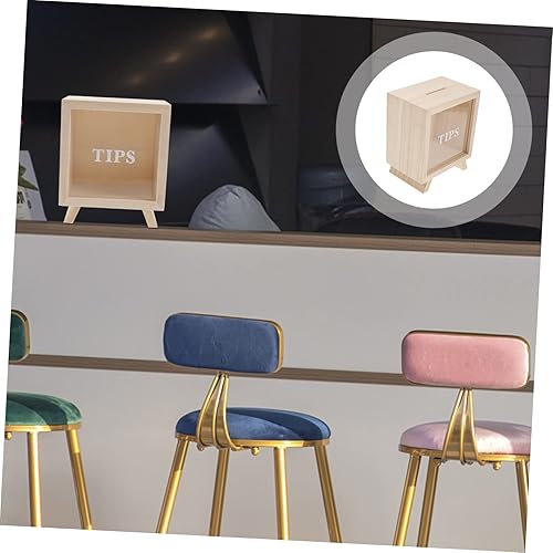 Miniatura 8 de SAFIGLE Alcancía de madera transparente para adultos, caja de ahorro de monedas, tarro de ahorro de dinero transparente para niños y niñas, alcancía