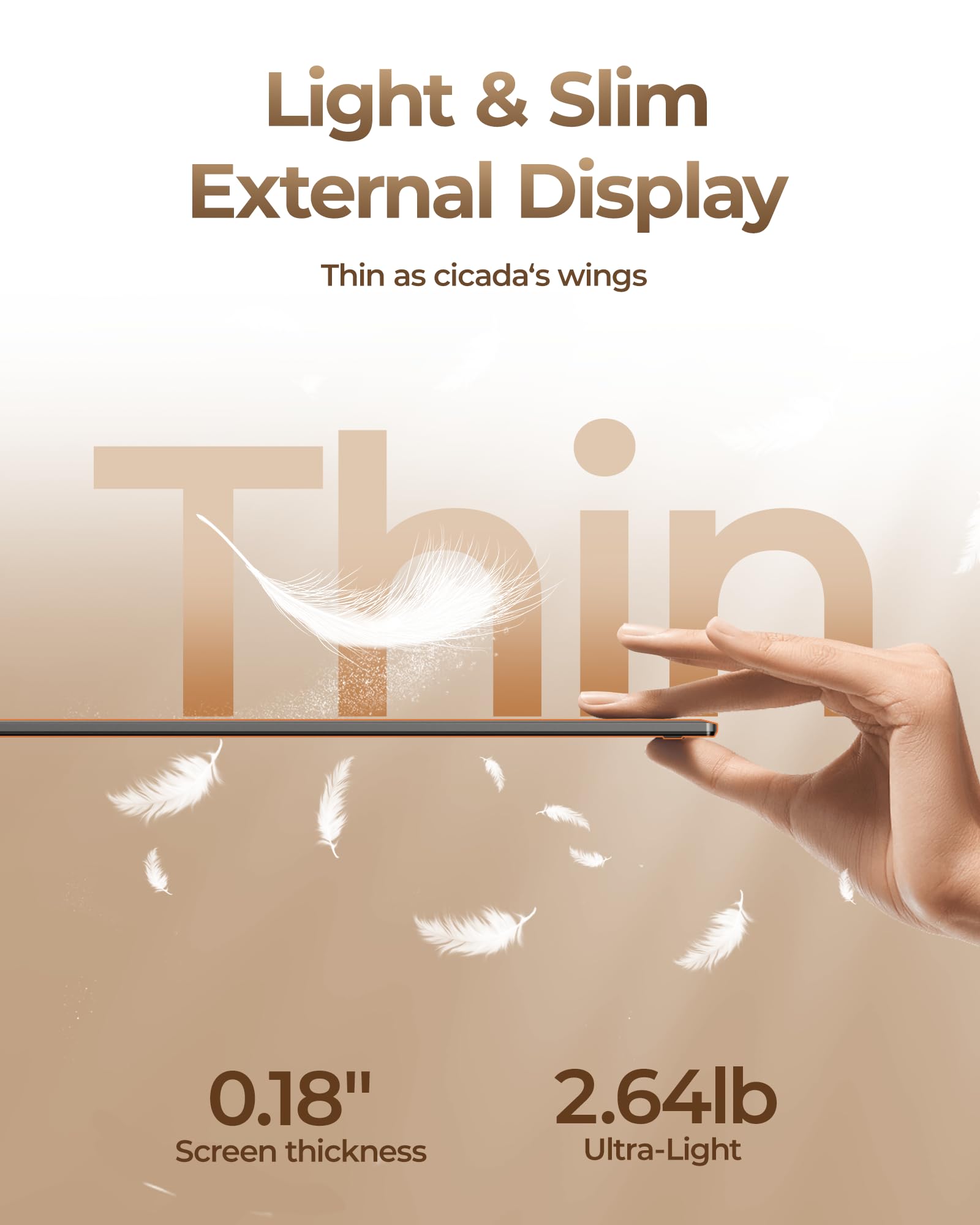 NGTeco 15.3 Inch Triple Screen Extender for Laptop - Dettaglio