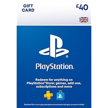 PlayStation Store Gift Card £40 Code via Email