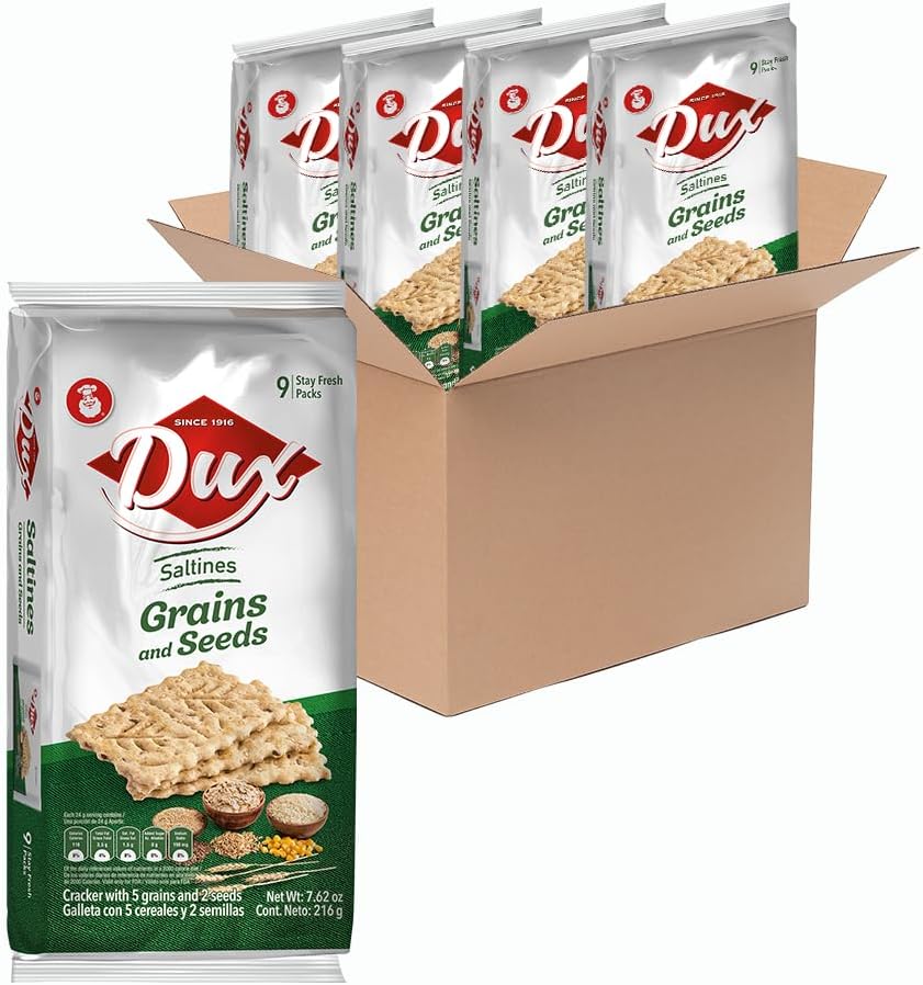 Dux Grains Crackers 5 Grain Enjoy Anytime 7.62 Oz