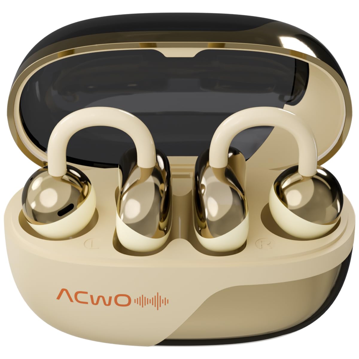 DwOTS Flow Open-Ear Earbuds | X-Fidelity Sound | AI-ENC Mic | Dual Mode (Music & Gaming) | 50H Playtime | Fast Charging | IPX5 | Bluetooth 5.3 – Copper Bronze-image-2
