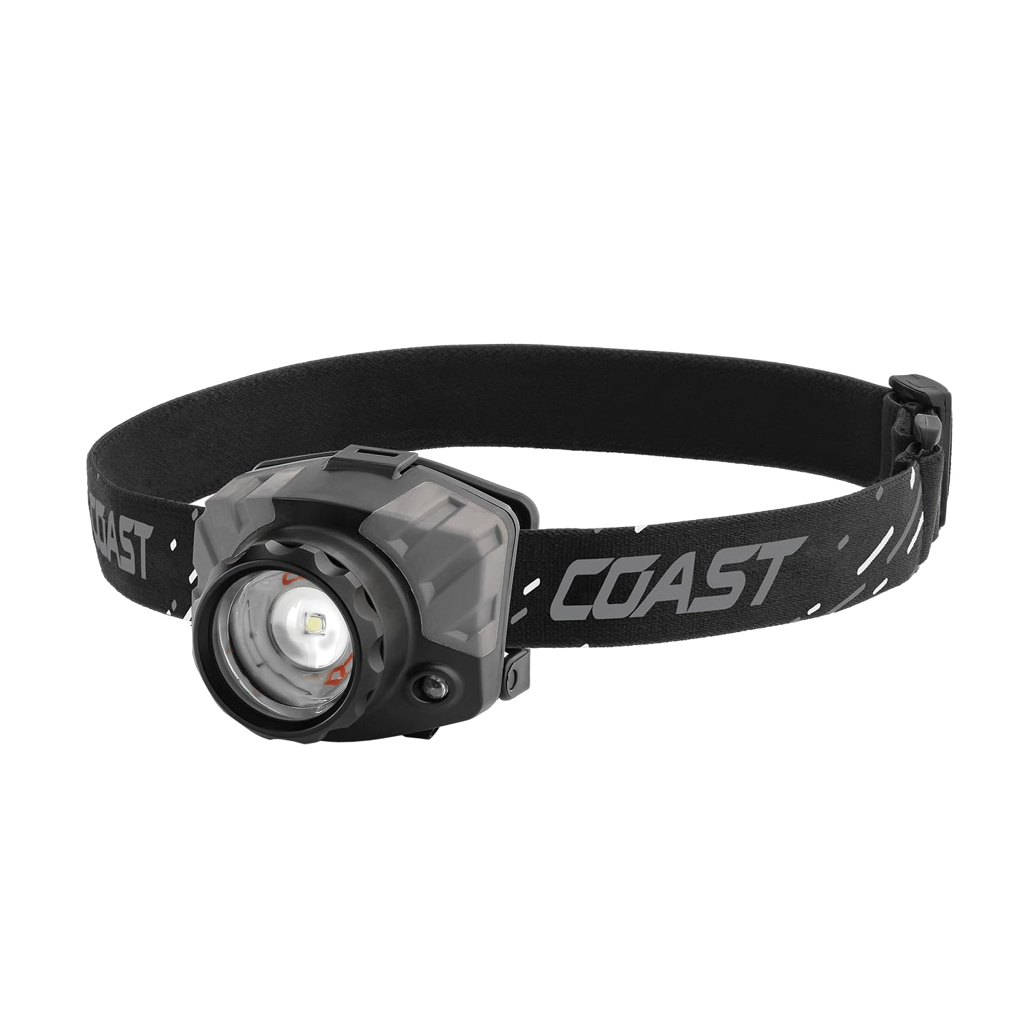 Coast® FL88 650 Lumen Tri-Color (White/Red/Green) Pure Beam® Twist Focus™ LED Headlamp, Batteries Included, Black