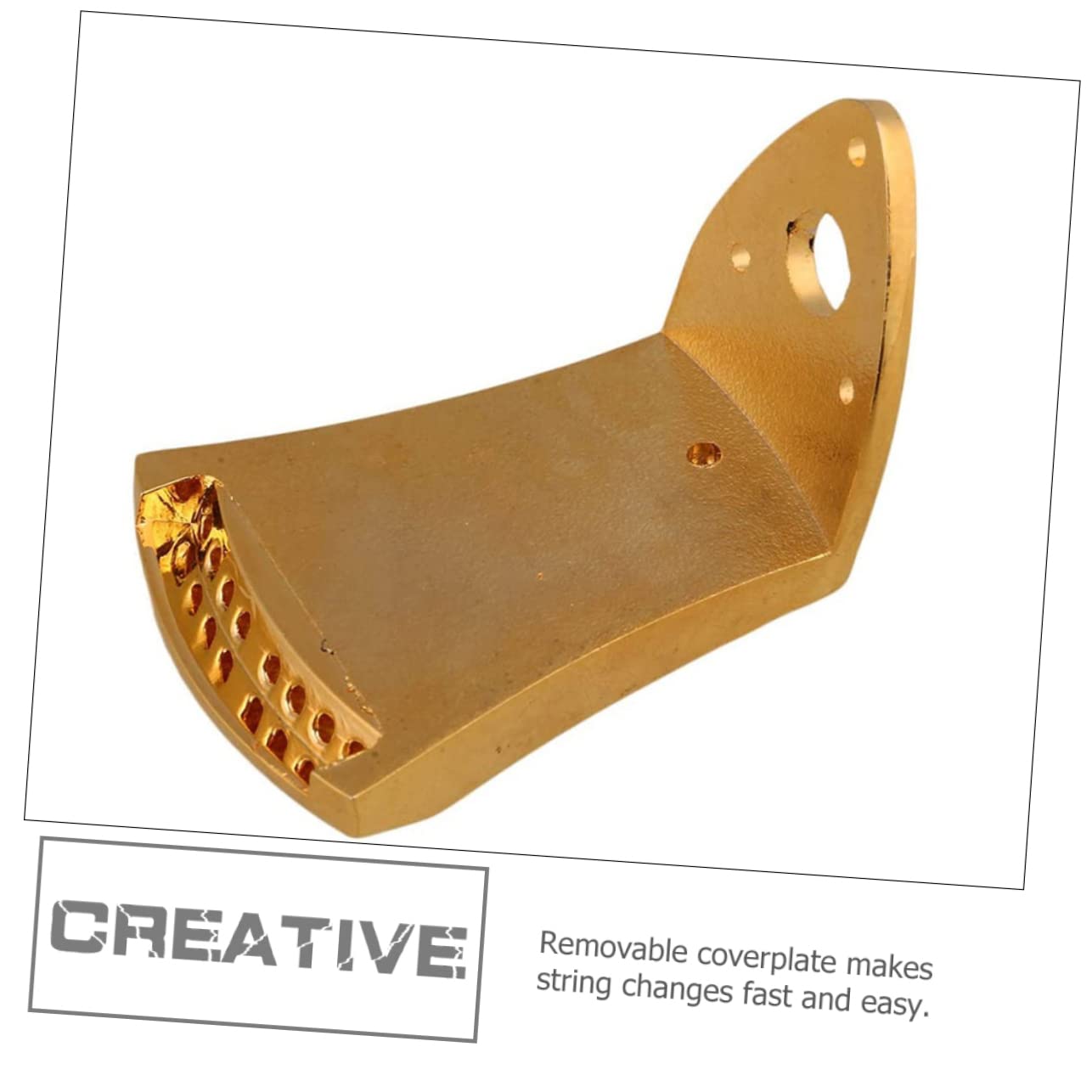 Toyvian 2sets Parti Metalliche Per Mandolino Triangolo Compatibile Con Mandolini Arched Top Corde Facile Da Installare Di Resistente e Durevole Accessorio Per Musicisti