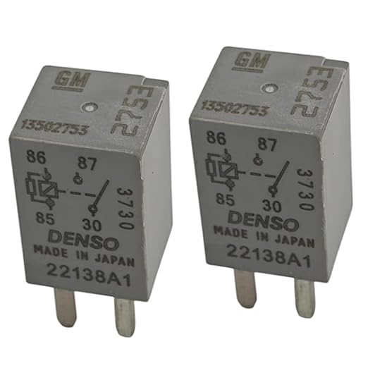 13502753 2753 12VDC 20A 4Pins Mini Micro Multi-Purpose Relay - OEM Replacement for Chevy Cadillac Seville, SLS, SRX, CTS, ATS (2-Pack)