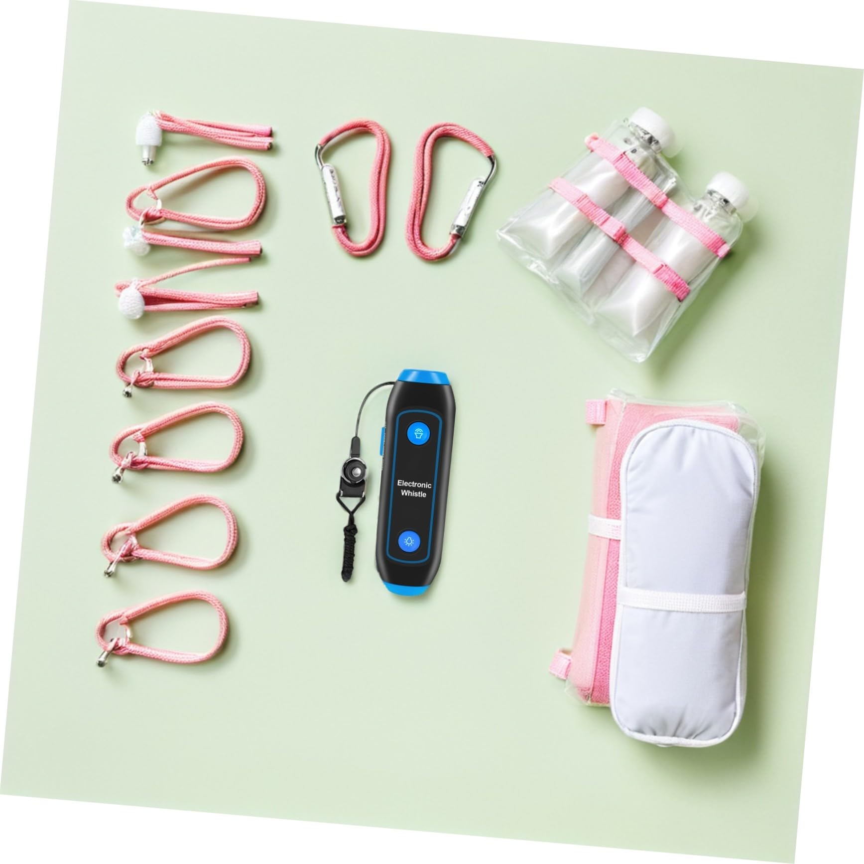 ABOOFAN Sifflet Électronique pour Entraîneurs avec Volume Élevé et Lumière LED, Matériau Abs, Multifonction pour Compétitions Sportives et Arbitres, avec Cordon de Sécurité