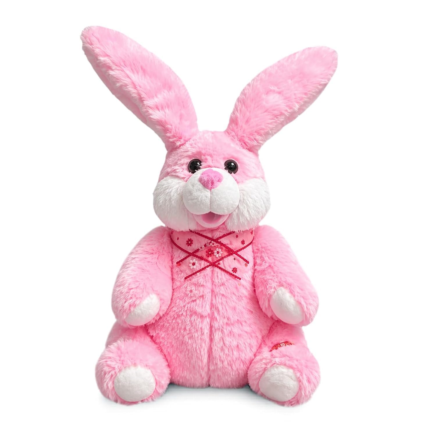 Musical Talking Rabbit Soft Toy for Kids | Interactive Plush Bunny with Dancing Ear Flapping Hand Movement & Voice Repeat Function | Rechargeable Stuffed Animal Toy for Boys & Girls Age 3+, Pink-image-44