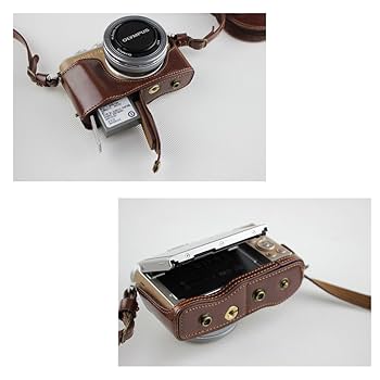 OLYMPUS E-PL9 ホワイト レザーケース・バッテリー×3・プロテクター OLYMPUS E-PL9 ホワイト レザーケース・バッテリー×3