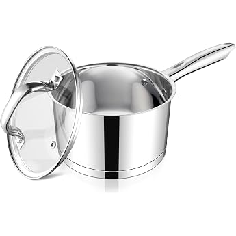 Homikit Saucepan 16 cm 3-Layer Stainless Steel Small Milk Pot Casserole