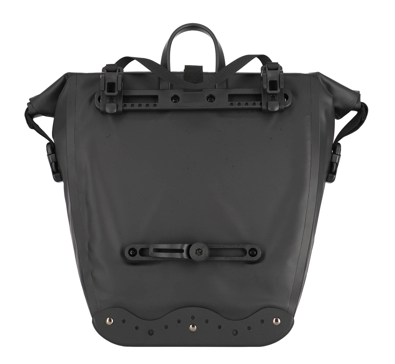 Travelite Basics For Bikes Borsa da Bicicletta Grande, Portapacchi Impermeabile con Tracolla Rimovibile e Chiusura Arrotolabile, 20L, 1.1 Kg, Nero