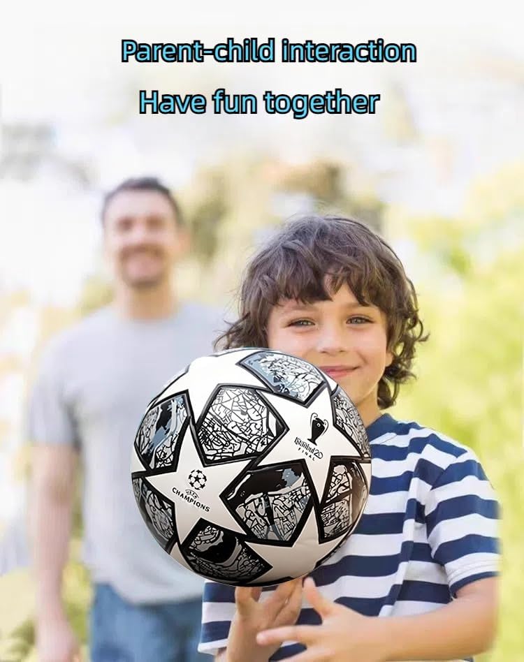 Miniatura 7 de Recuerdos para fanáticos del fútbol, bola de fútbol 2024, regalo de cumpleaños, tamaño 5, fanáticos del fútbol de la oficina, pelota de fútbol unida