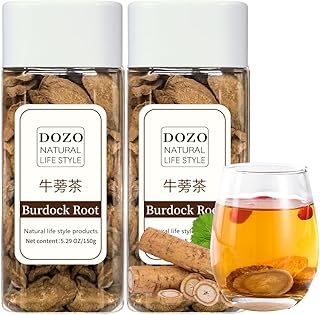 DOZO Premium Burdock Root Tea 10.58oz/300g Natural Burdock Tea Burdock Root Loose Leaves Tea Burdock Root Slices No Caffeine Non-GMO 牛蒡茶 牛蒡根