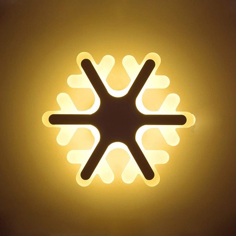 Persönlichkeit Kreative niedliche Schneeflocke LED-Wandleuchte Moderne minimalistische Wandleuchte Acrylabdeckung Leuchten Wohnzimmer Flurlicht Schlafzimmer Nacht Leselampe Treppenhaus