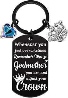 Godmother Keychain God Mother Gifts For Women Godmother Gifts From Godchild Crown Keychain Unique Gift Ideas For Birthday Mothers Day Christmas Easter