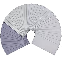 Vista 1 de AUSTOR 36 piezas de papel de lija húmedo y seco 3000 5000 7000 10000 grano surtido de papel de lija abrasivo de 9 x 3.6 pulgadas para lijado