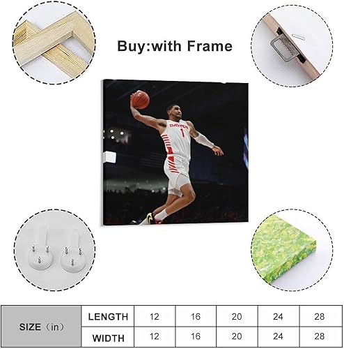 Miniatura 2 de EkSma Obi Toppin El arte clásico de jugadores de baloncesto famosos, póster sobre lienzo, arte de pared, impresión de pergamino, pared de sala de