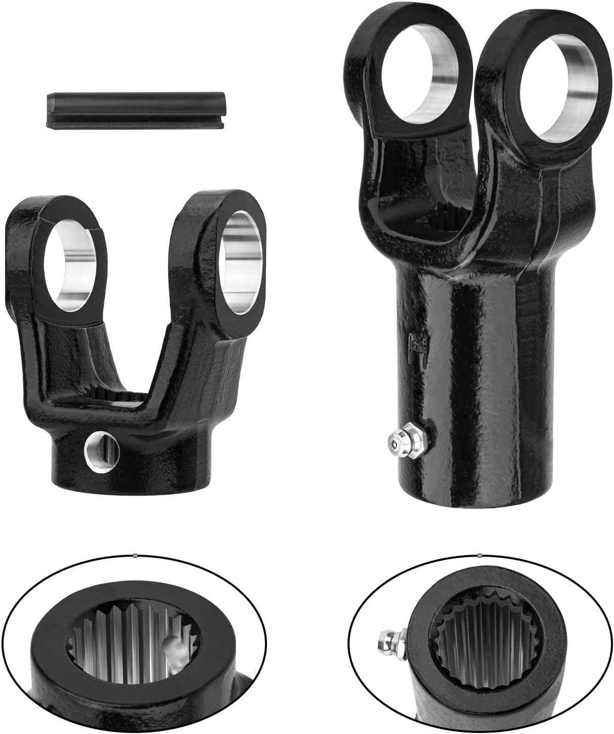 Front Prop Shaft Yoke & U-Joint (2 Side) for Polaris Sportsman 300 335 400 450 500 550 570 600 700 800 Magnum Scrambler Xpedition Xplorer ATP ACE OEM# 3260133 2203704 3260131 1350053 2203703
