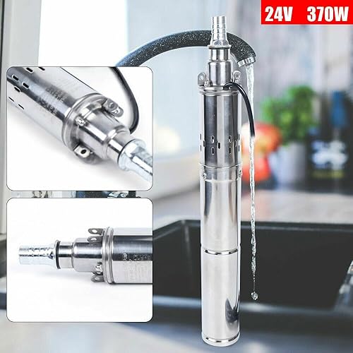 Miniatura 3 de Bomba sumergible solar de pozo profundo 24V 370W Bomba de agua solar inoxidable durable para riego de tierras agrícolas y fábricas