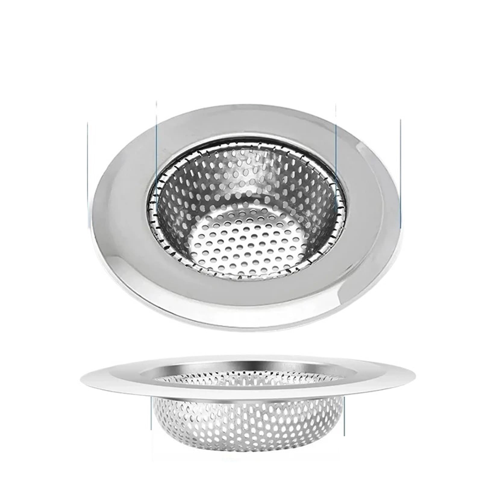 Sink Strainer Waste 3pcs Stainless Steel Sink Mesh Filter