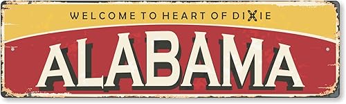 Miniatura 33 de SmartSign Letrero de metal vintage de 4 x 14 pulgadas "Welcome To New Jersey State", aluminio a prueba de óxido de 40 mil con recubrimiento New