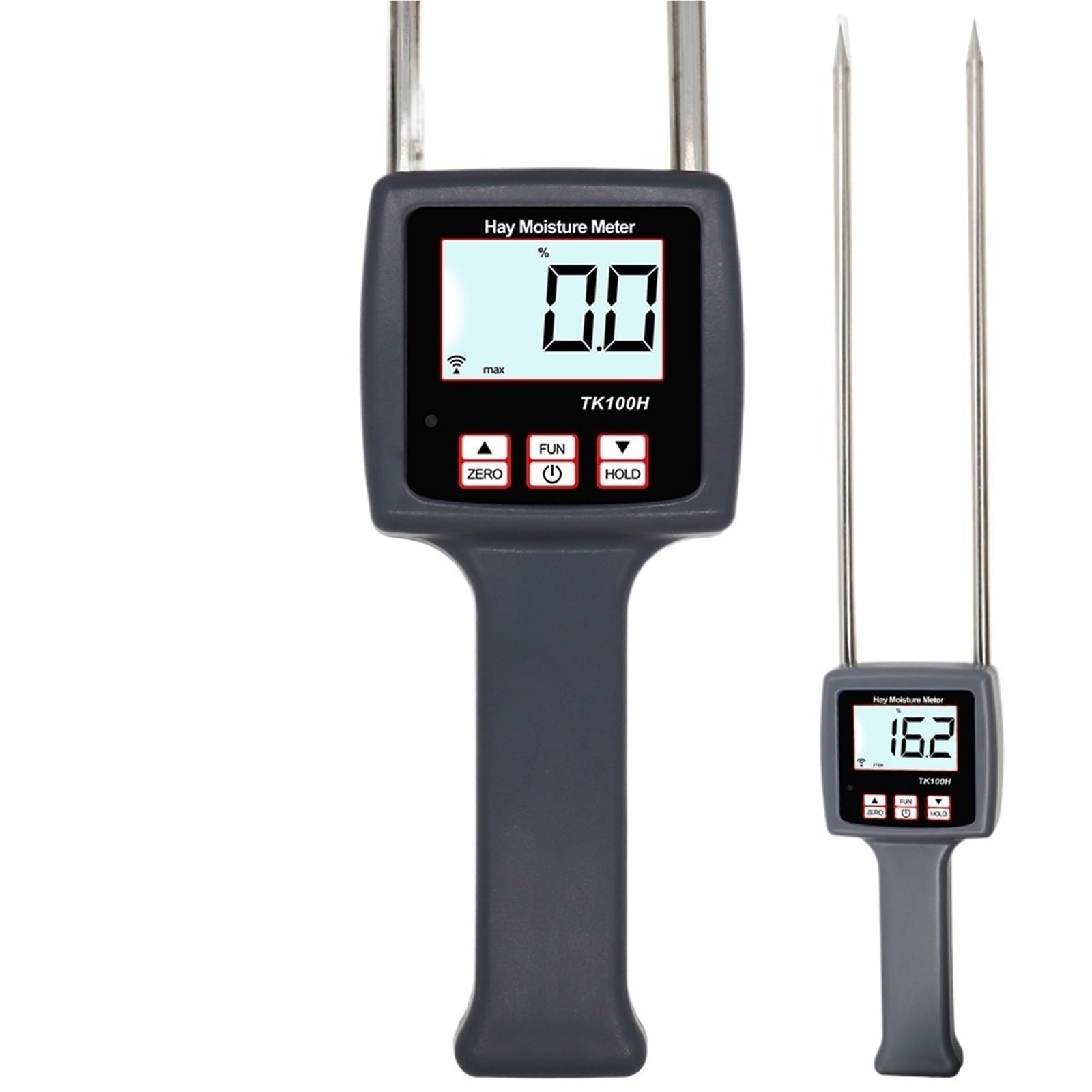 Llawqsm One Color Moisture Meter, Hay Moisture Meter Digital Humidity Content Tester Grass Hygrometer For Cereal Forage Leymus Bamboo