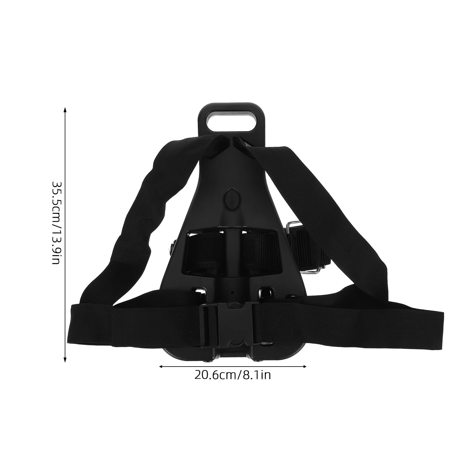 Harnais Dorsal pour Bouteille de Plongée Unique 12 L en Acier Inoxydable | Support Dorsal Réglable, Répartition Équilibrée du Poids, Poignée Simple, Usage Plongée Sous-marine et Remontée