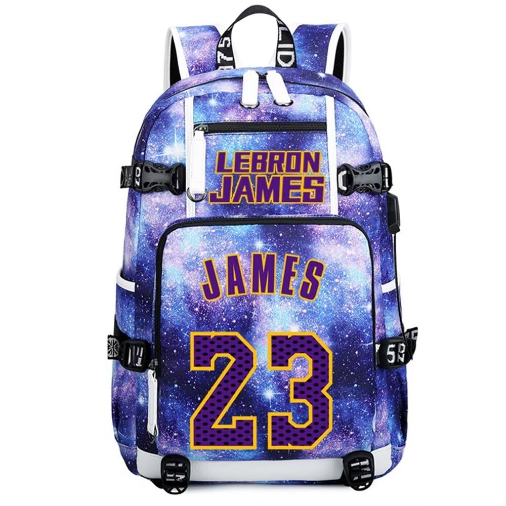 FANwenfeng Basketball Player LJ23 Multifunction Backpack Travel Daypack Fans Bag (Style 20)