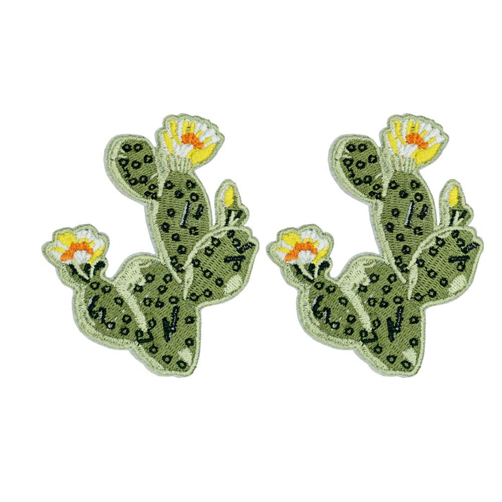 Cactus écusson brodé pour customiser une veste en jean ou un sac d'enfant