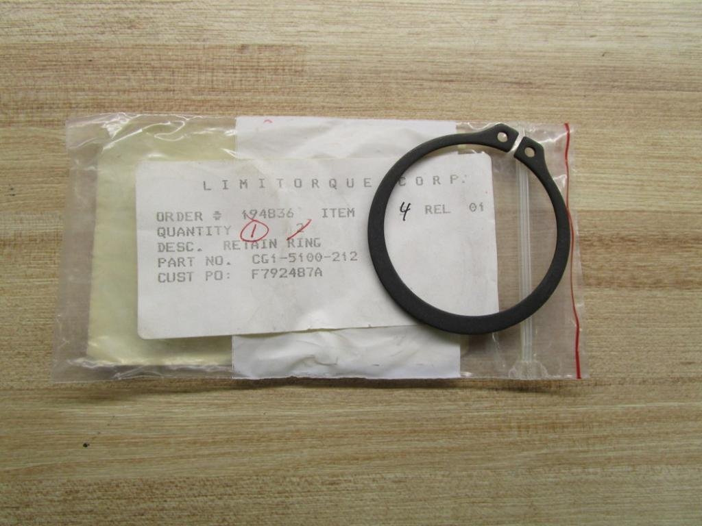 CG1-5100-212 Retaining Ring (Pack of 5)