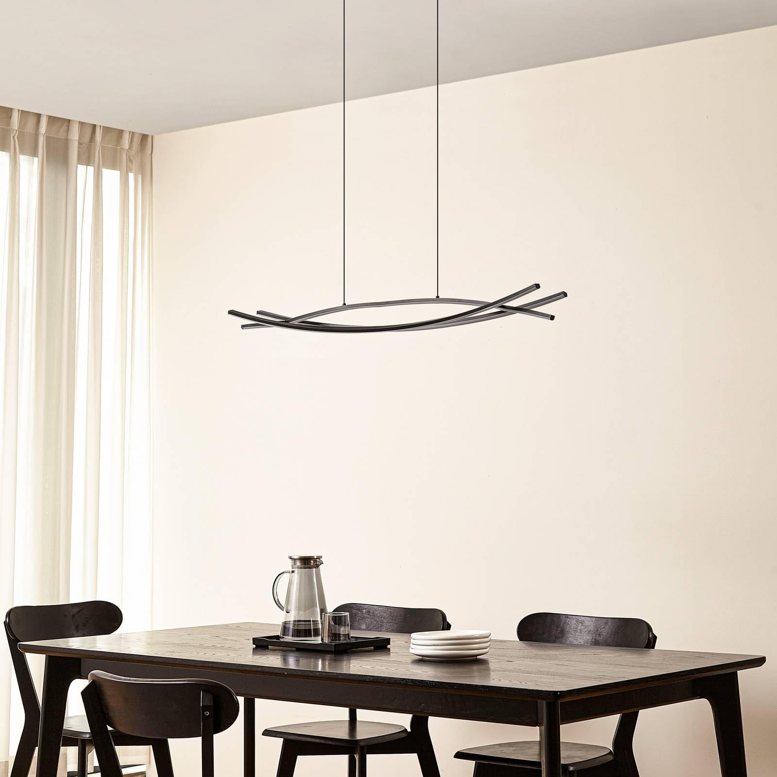 Lucande Lampada da terra dimmerabile (Moderno) colore Nero | FindTheDeal