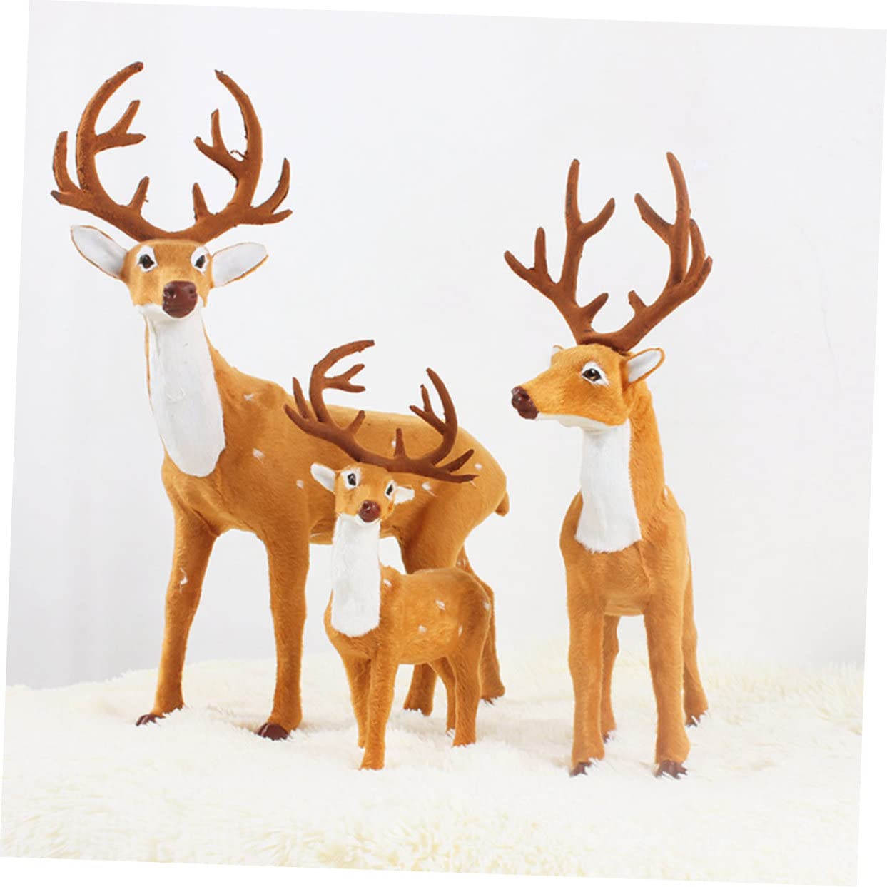 PRETYZOOM 6piezas Decoración Navideña De Ciervo De Peluche De Reindeer Simulación para Niño Niña Adorable Adorno De Navidad