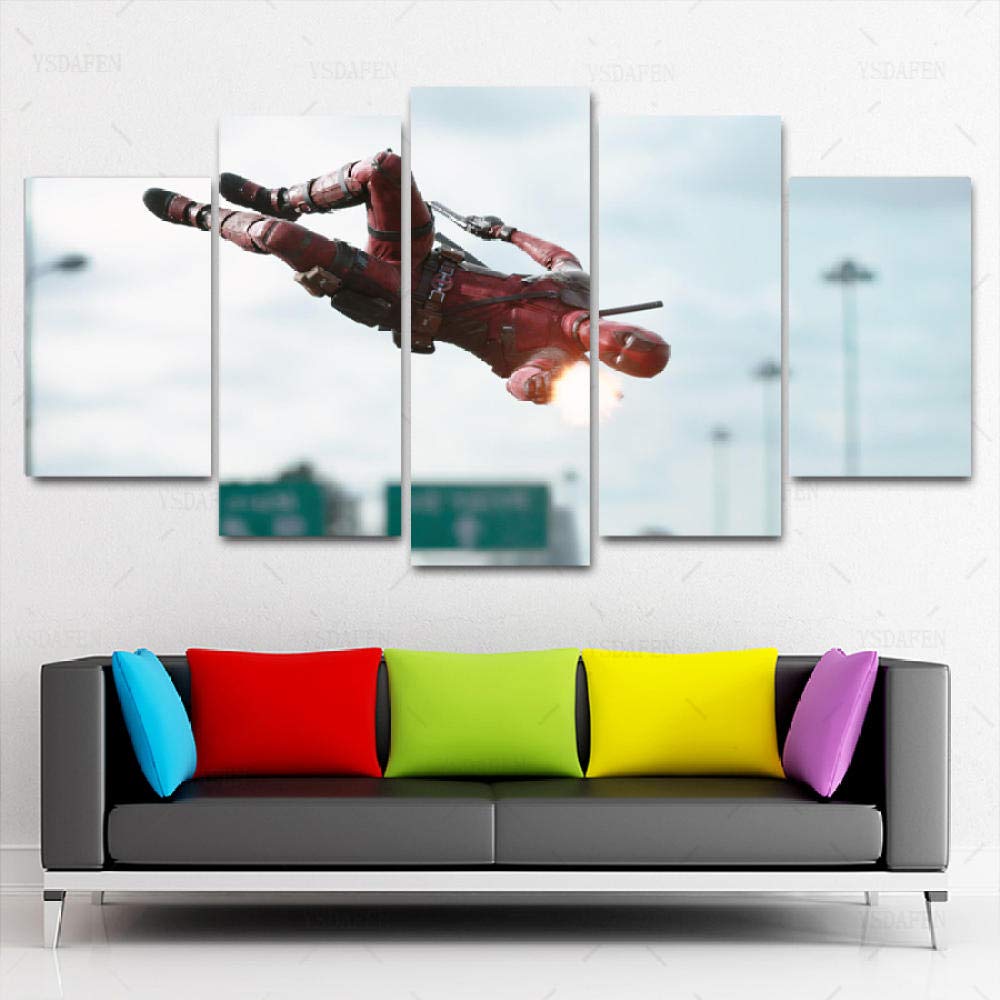 BAOJIAN 5 Canvas Painting HD 5 panel Canvas Art DP Movie hero shooting Painting Poster Picture Painting on Canvas