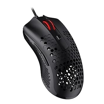 Redragon M808-N Storm Lightweight Gaming Mouse, Ultralight Honeycomb Shell - 12,400 DPI Optical Sensor - 6 Programmable Buttons - Precise Registration - Super-Lite Cable - Black