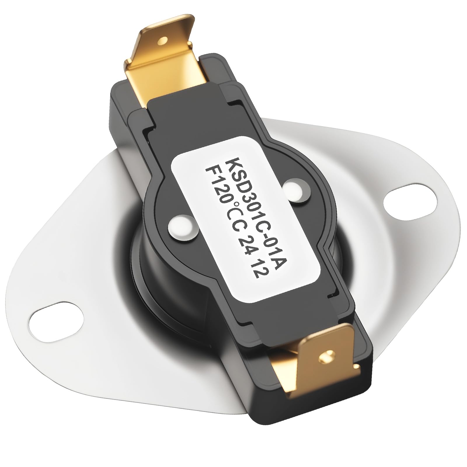 ordinarYone 2511F002-201 Snapping Disc Thermostat Switches 120°F ON and 105°F Off Normally Open Furnaces Limit Switches For Heating