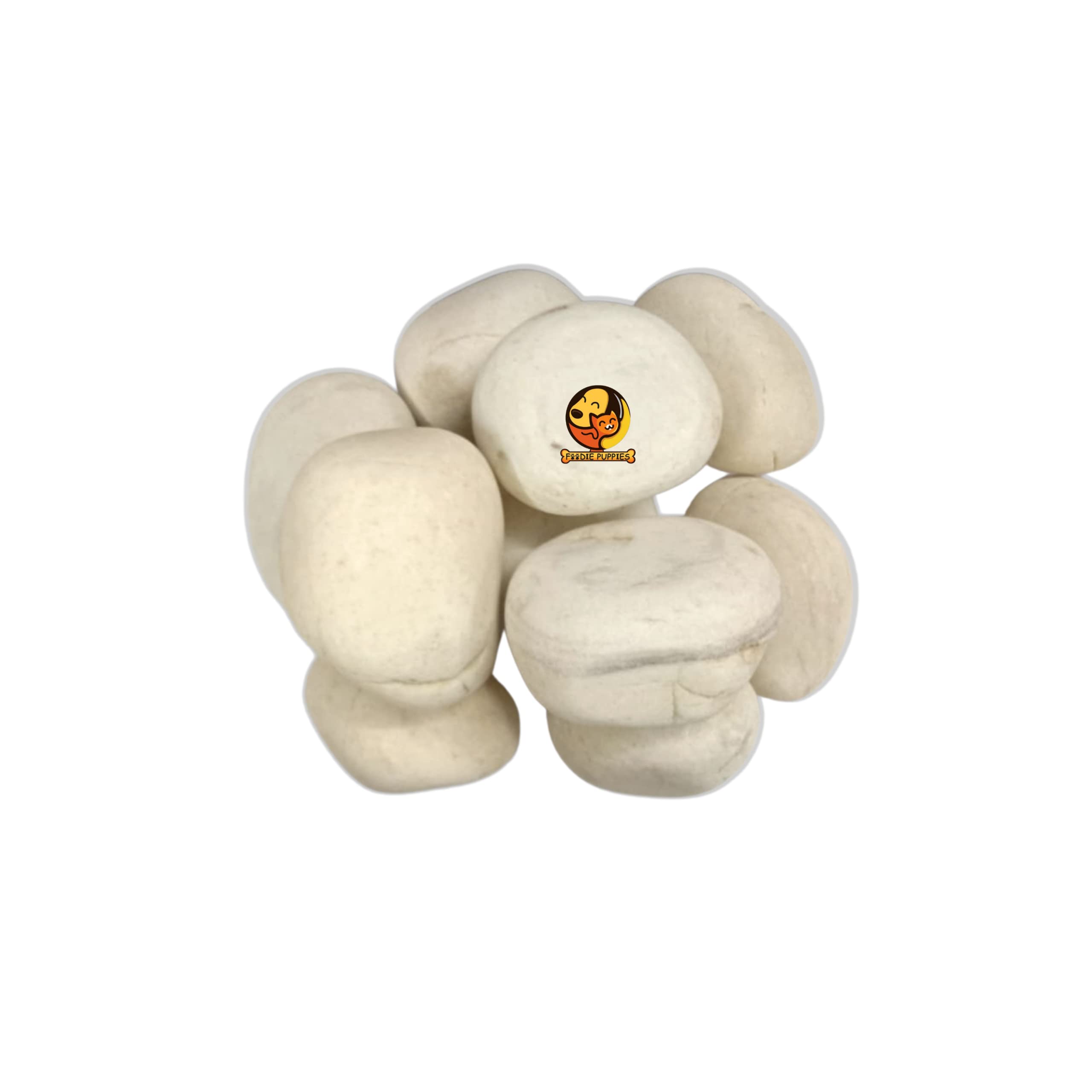 Foodie Puppies Natural Finish Attractive Quality Decorative Substrate Pebbles Stone for Aquarium Tank Garden Craft & Home Decorations (White Matt Stone, Pack of 10)-image-42