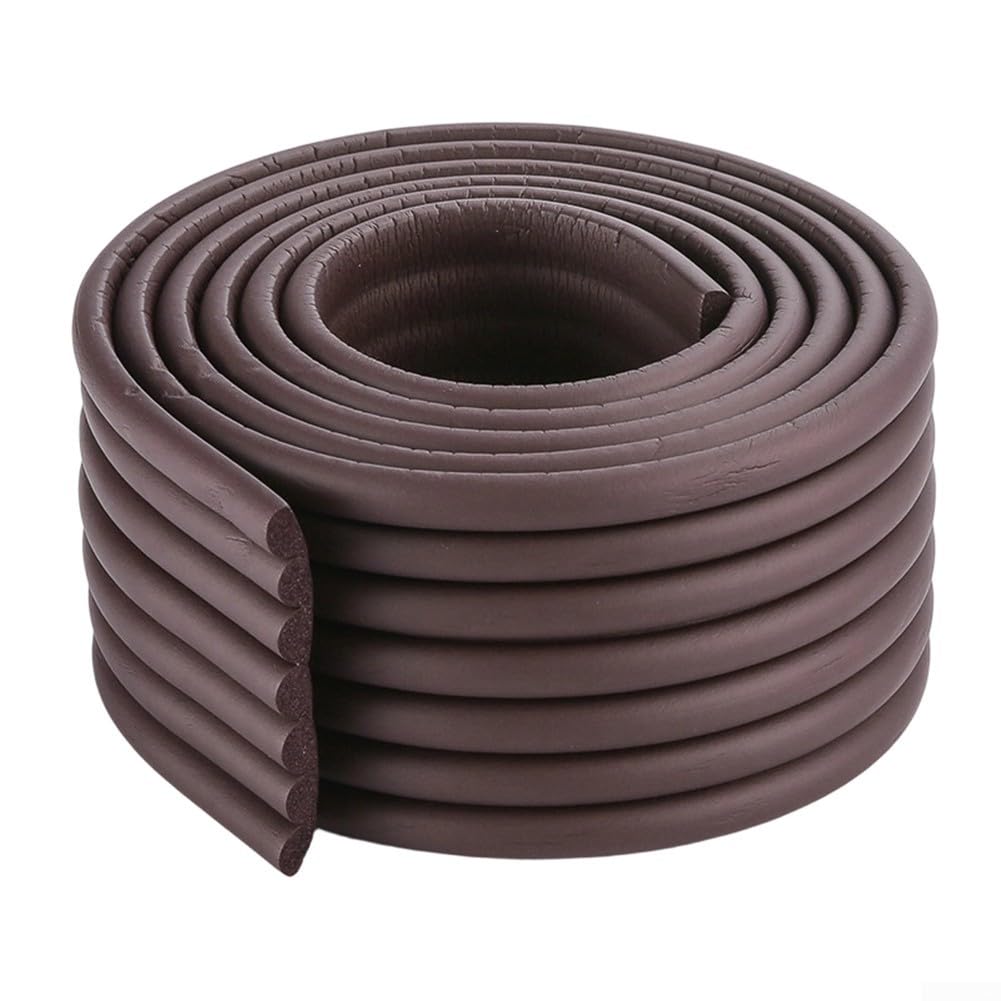 Adjustable Foam Step Pads for Bunk Beds with Trimming Thick Cushioning for Loft Dorm Ladder Rungs and Edges (Brown)