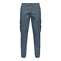 ONLY & SONS Pantaloni Cargo da Uomo, Stormy Weather