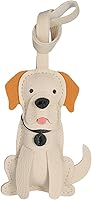 Atiyaer Handcrafted Felt Dog Bag Charm Keychain - Cute Leather-Look Accessory for Purses, Handbags & Dog Lovers