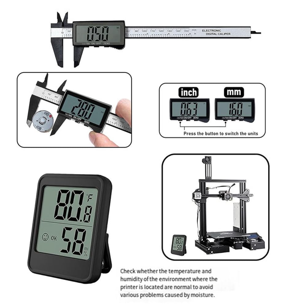 Kit de Herramientas para Impresora 3D, Herramientas para Impresora 3D para Quitar, Alisar, Terminar, Desbarbar, Tallar y Perforar Accesorios para Impresora 3D