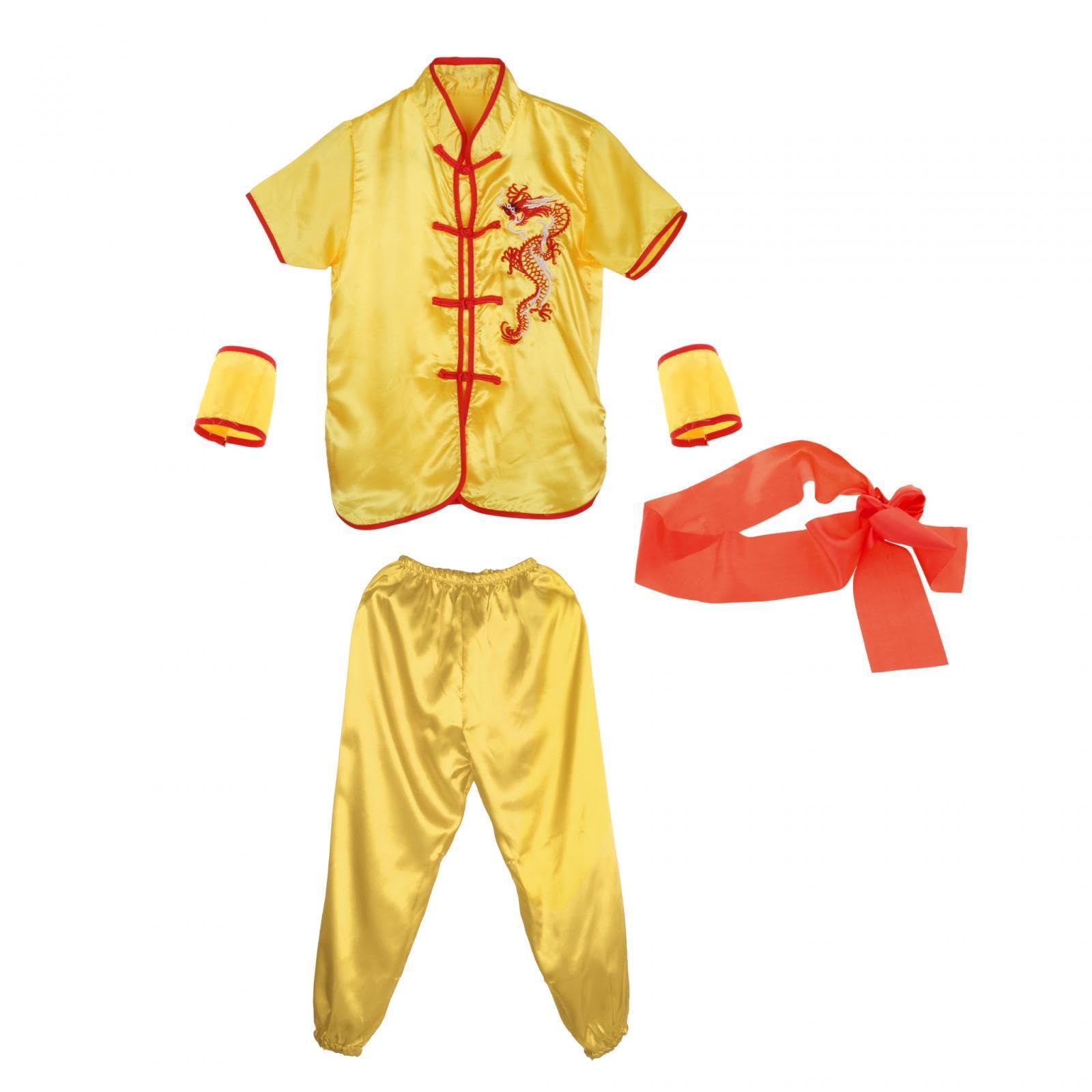 Abiti Arti Marziali Costume Tradizionale Cinese Wushu Unisex Set