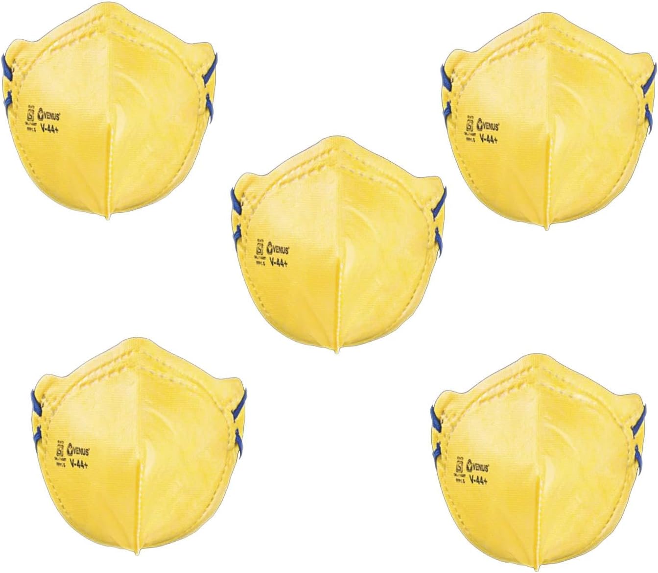 AutokraftZ DISPOSABLE_MASK_ST5 Pollution Face Mask Set (Black, Pack of 5)