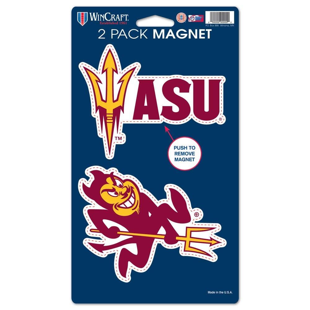 Wincraft NCAA Arizona State University WCR29057014 Magnets (2 Pack), 5