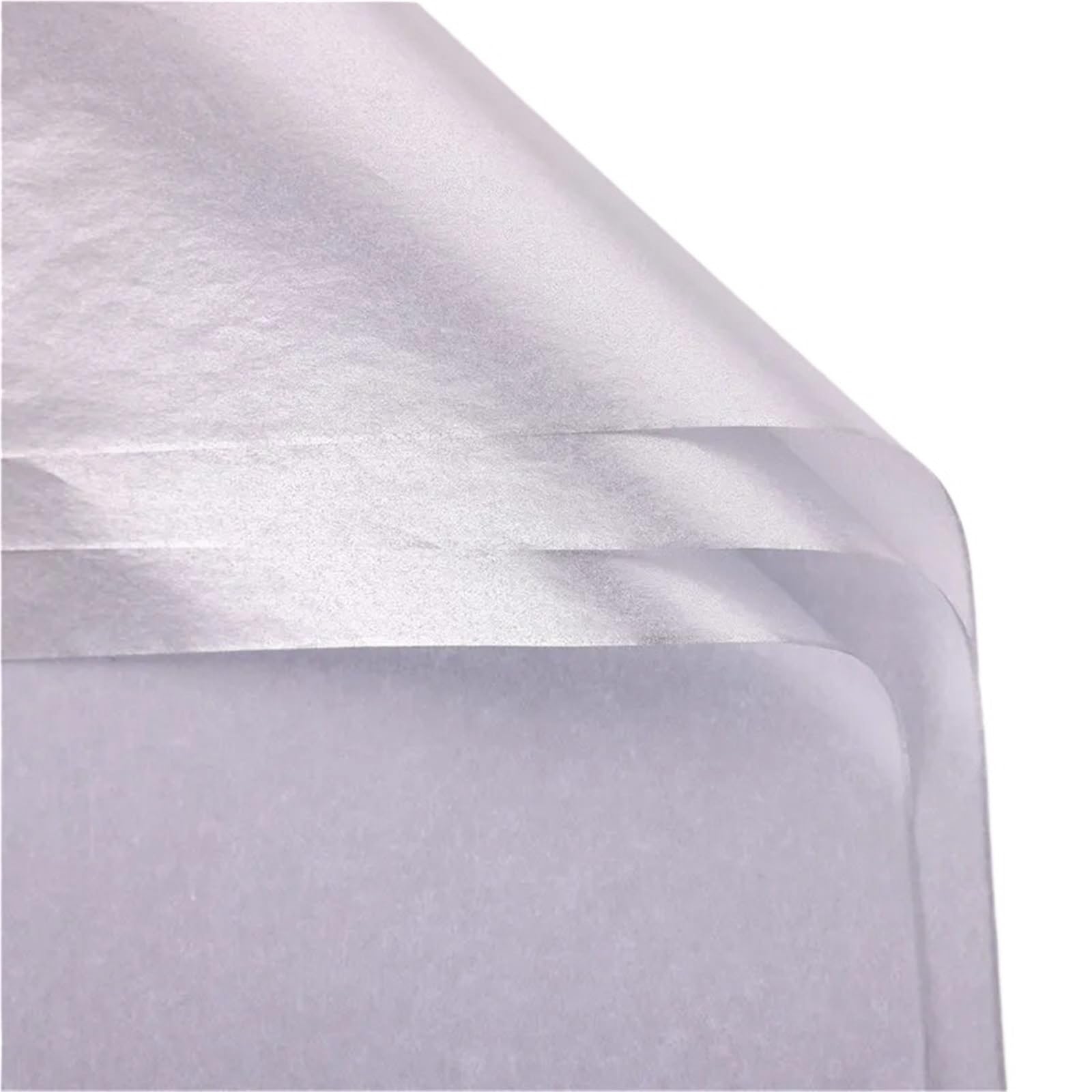Papel De Regalo Papel tisú de 20 piezas, 70x50CM, envoltura Floral dorada, papel álbum recortes, regalo, decorativo flores, decoración del hogar, fiesta(Silver)