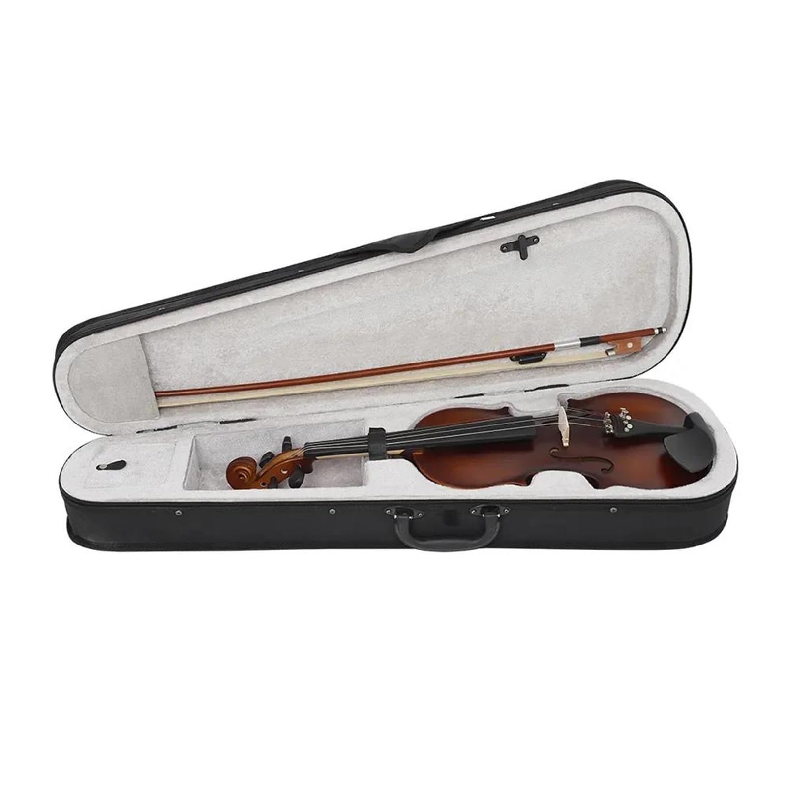 Violino 1/2 3/4 4/4 Opaco Acustico Tiglio Per Principiante Con Custodia E Accordatore E Arco E Strumenti A Corda Strumenti(Set,1/2)