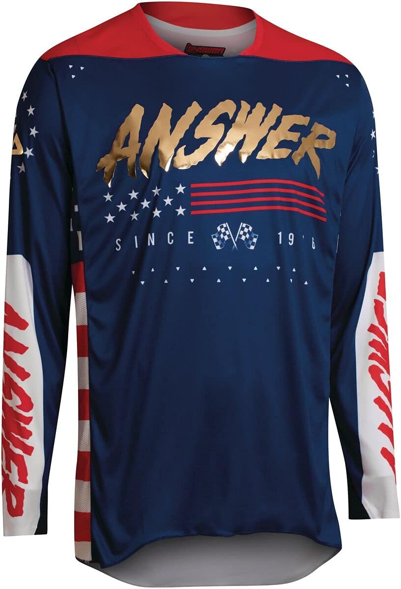 Answer Racing A22 Elite Redzone Men’s Off-Road Motorcycle Jersey – Red/White/Blue/Small Answer Racing A22 Elite Redzone Men’s Off-Road Motorcycle Jersey – Red/White/Blue/Small