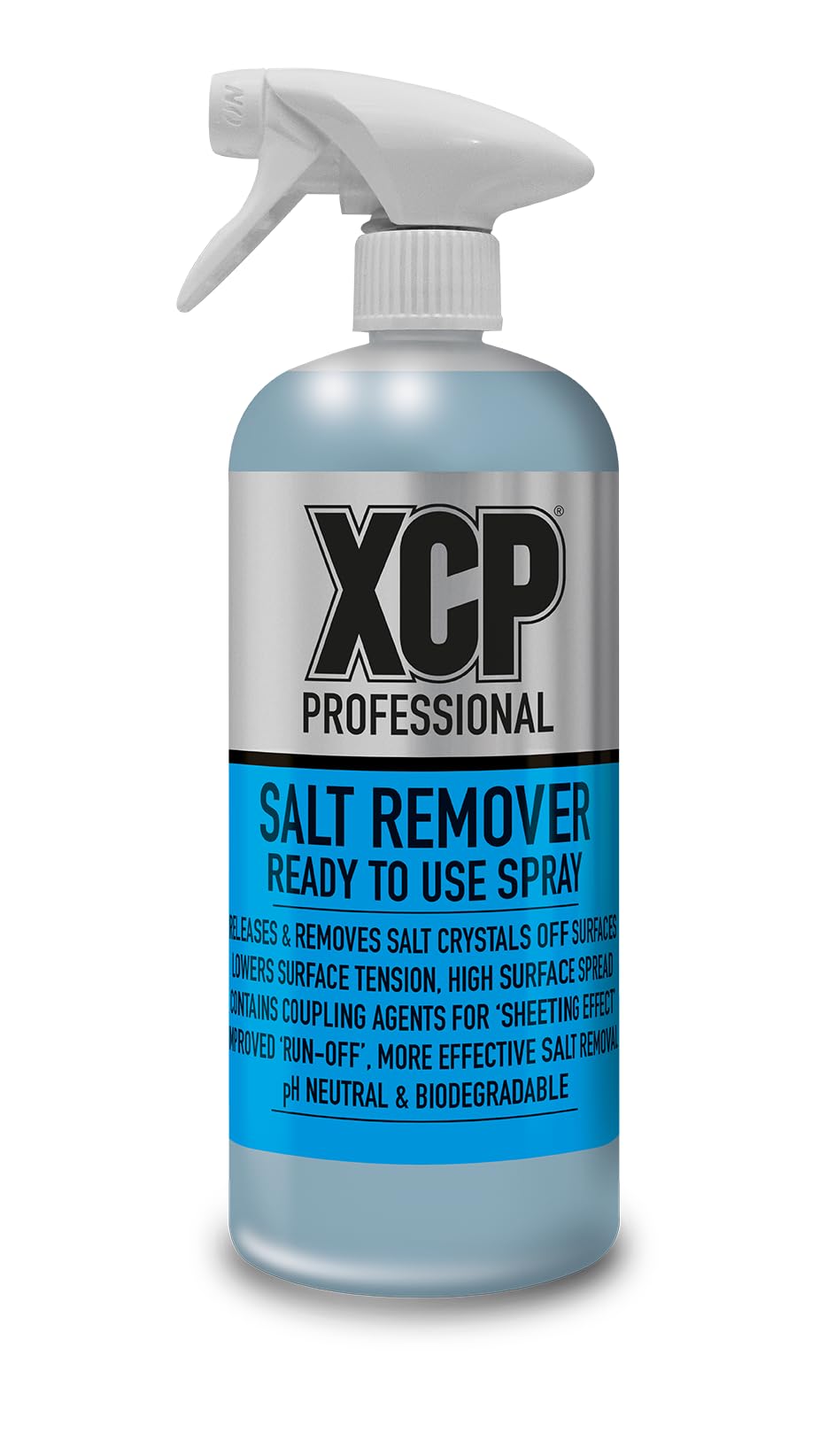 XCP Salt Remover 1L - Rimuovi Sale Pronto all’Uso - Spray Detergente Moto, Auto e Barca - Formula Biodegradabile PH Neutro - Ideale per Residui di Sale, Strade Invernali e Nautica