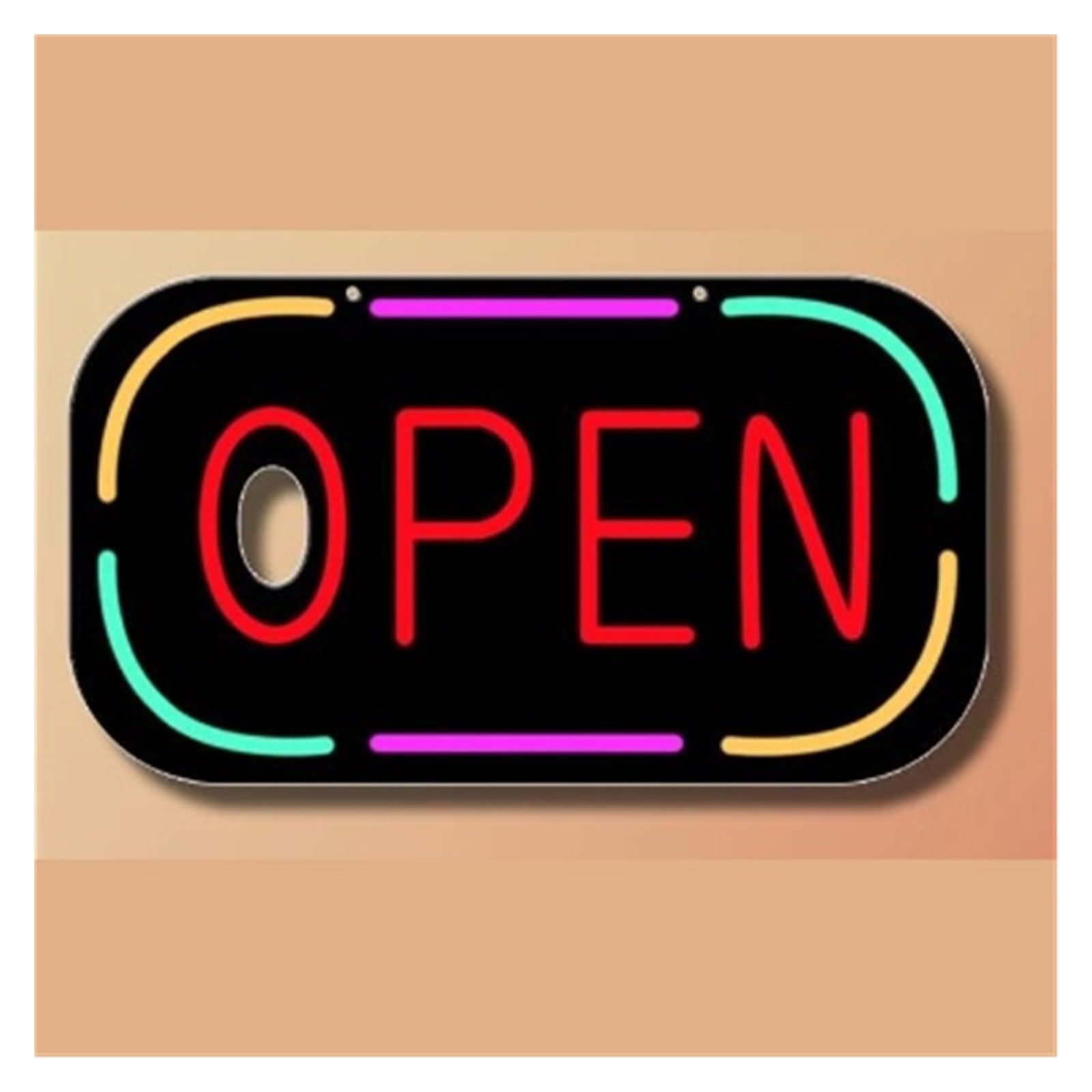 Shouxi A Sign Lamp Open Neon Sign, With On/Off Switch Dapter, Neon Sign For Shops, Restaurants, Bars, Cafes 20Cmx41.65cm(A)