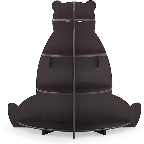 Delta Children Bear Bookcase - Greenguard Gold Certified, Crafted Walnut