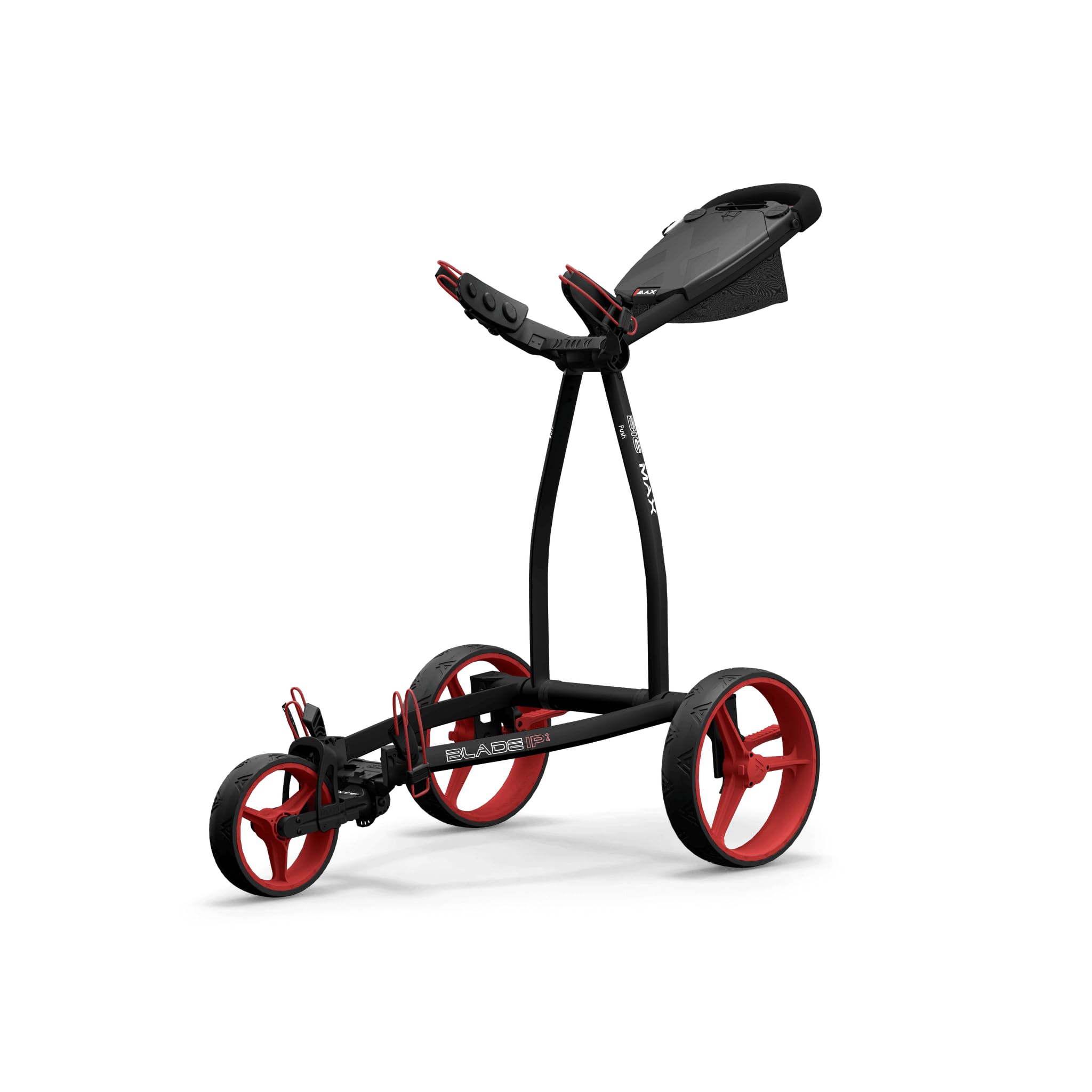 Big Max Blade Ip 2.0 Golftrolley - Golfwagen - Schwarz Rot