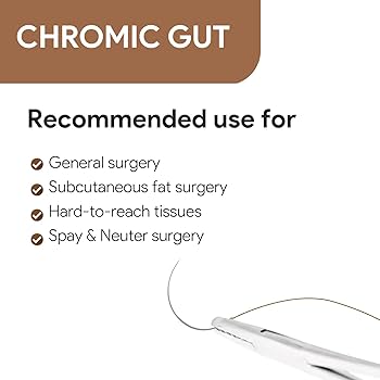 Amazon.com: Veterinary Sutures - VeterSut CHROMIC Gut
