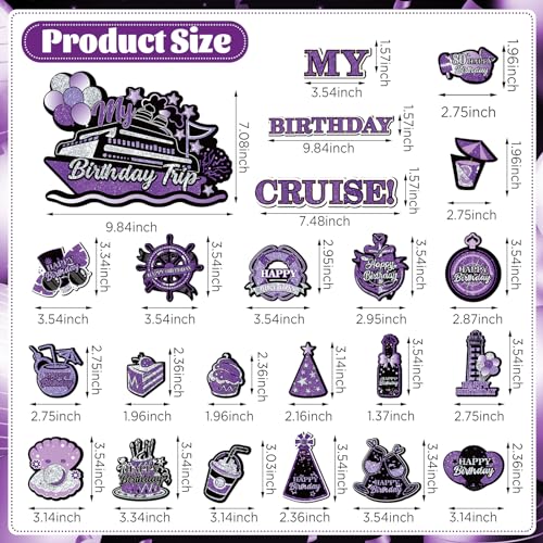 Imanes Decorativos para Puerta Cumpleaños Barco Crucero miniatura 7